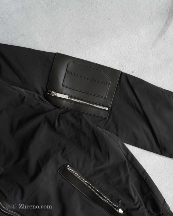 بامبر جکت مشکی زیپ دار