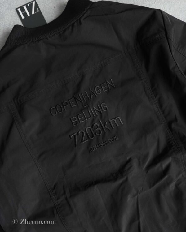 بامبر جکت مشکی زیپ دار