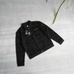 جکت جین مشکی طرح دار Jack&Jones