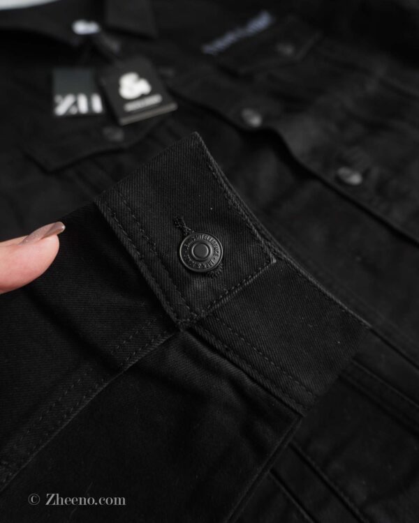 جکت جین مشکی طرح دار Jack&Jones