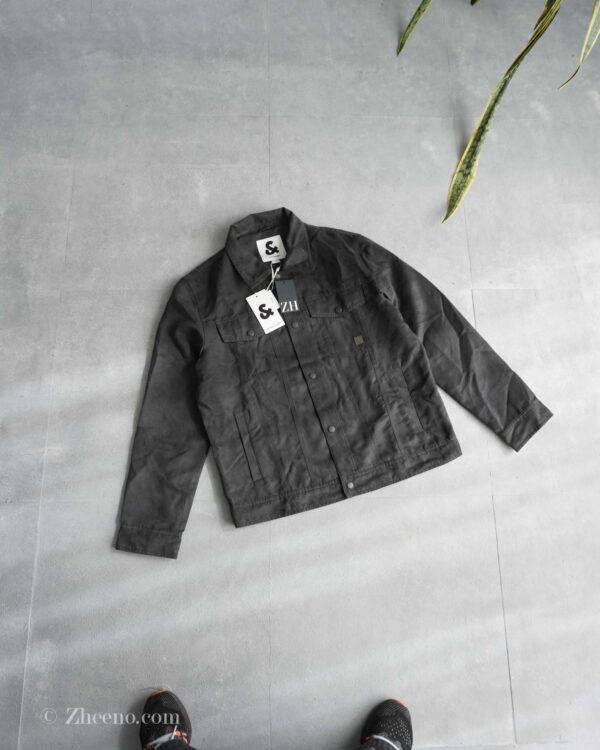 جکت چرم جیر لجنی تیره