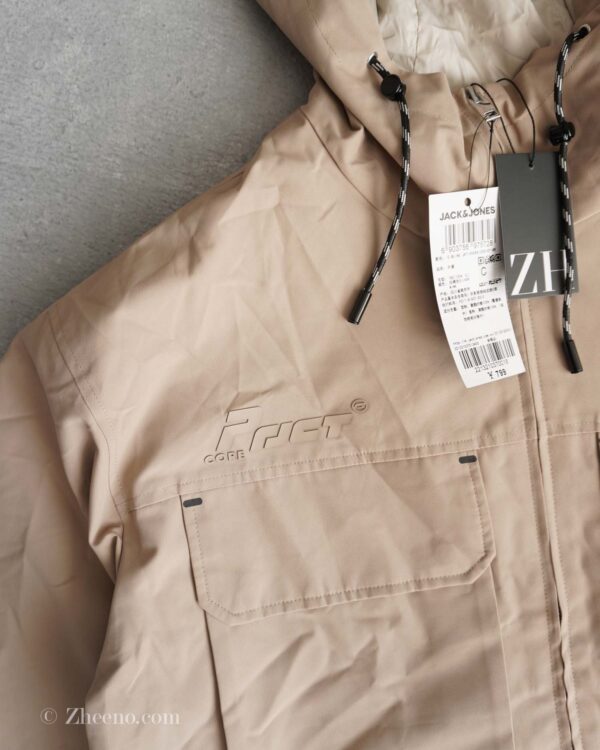 جکت کلاه دار خاکی Jack&Jones