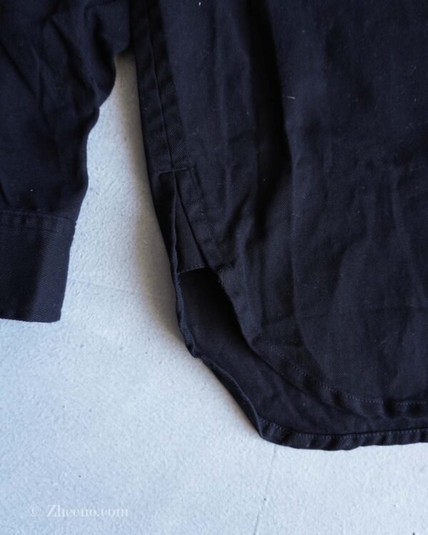 جکت جین کلاه دار مشکی ساده Selected