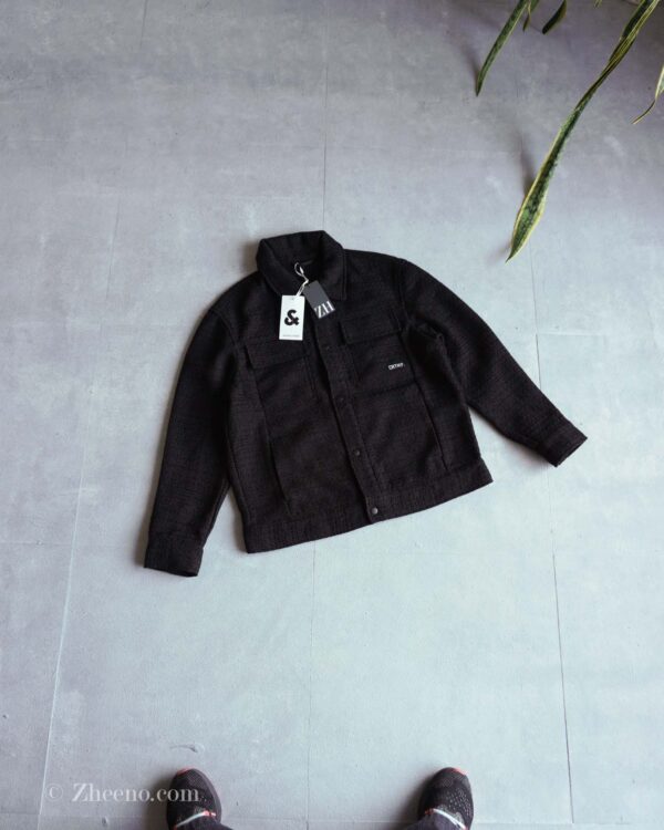 جکت پارچه ای ضخیم مشکی Jack&Jones