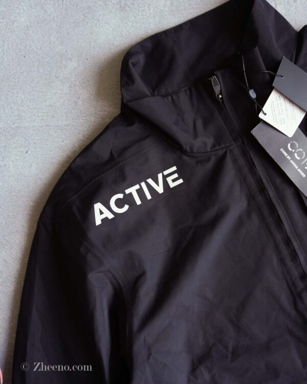 جکت بارانی مشکی طرح نوشته دار Jack&Jones