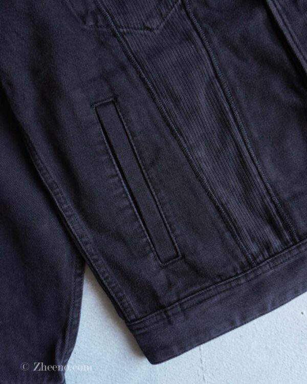 جکت جین خاکستری تیره طرح دار Jack&Jones