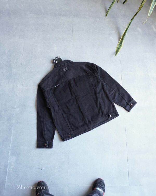 جکت جین خاکستری تیره طرح دار Jack&Jones