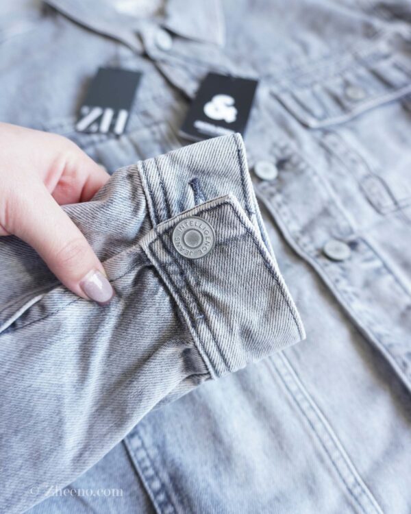 جکت جین خاکستری ساده Jack&Jones