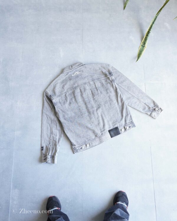 جکت جین خاکستری ساده Jack&Jones