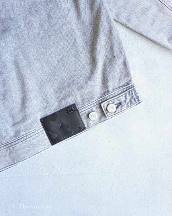 جکت جین خاکستری ساده Jack&Jones