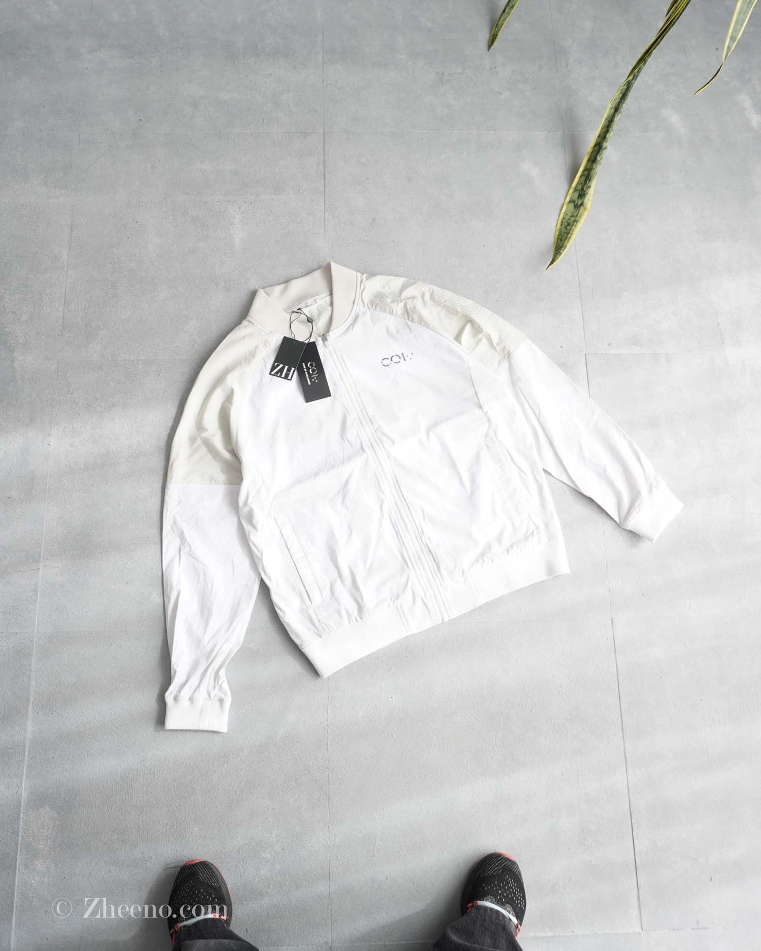 17623294240604012 بامبر جکت دورنگ سفید خاکی Jack&Jones