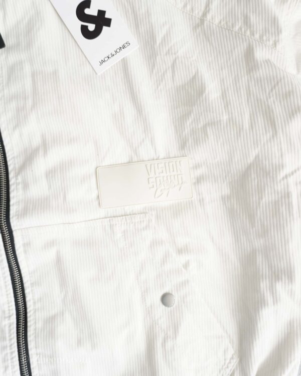 بامبر جکت شیری طرح کبریتی Jack&Jones