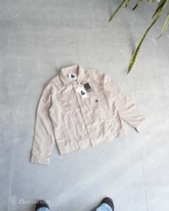 جکت چرم جیر خاکی Jack&Jones