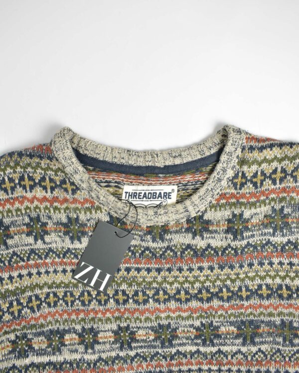 بافت وینتیج چند رنگ طرح دار