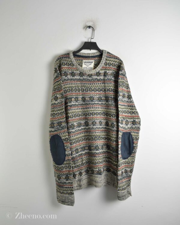 بافت وینتیج چند رنگ طرح دار