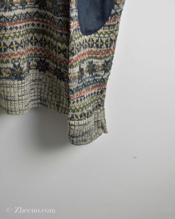 بافت وینتیج چند رنگ طرح دار