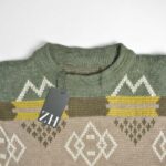 بافت وینیتیج سبز کرم