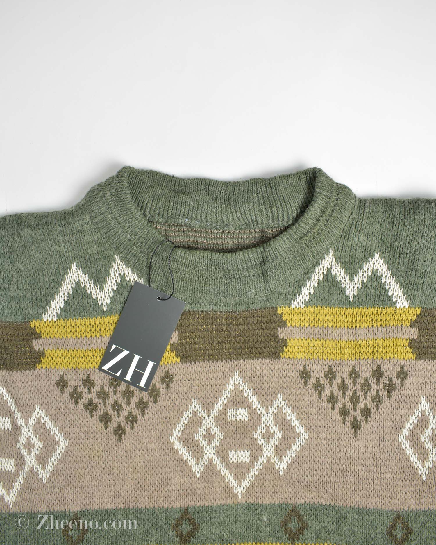 17625264970493167 بافت وینیتیج سبز کرم