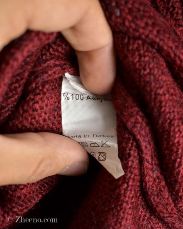 بافت وینتیج عنابی تند NK