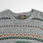 بافت وینتیج طوسی طرح دار Le Magasin