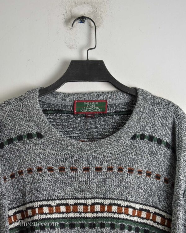 بافت وینتیج طوسی طرح دار Le Magasin