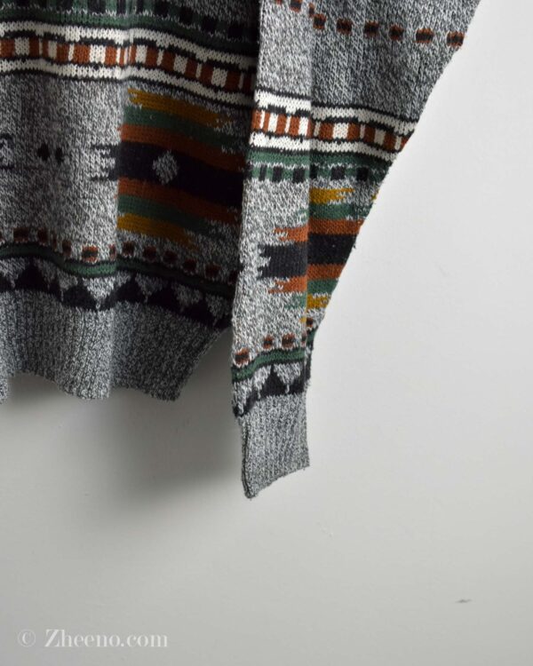 بافت وینتیج طوسی طرح دار Le Magasin