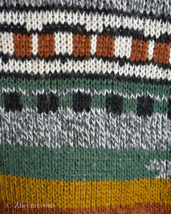 بافت وینتیج طوسی طرح دار Le Magasin