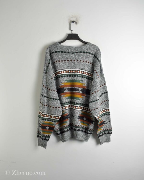 بافت وینتیج طوسی طرح دار Le Magasin