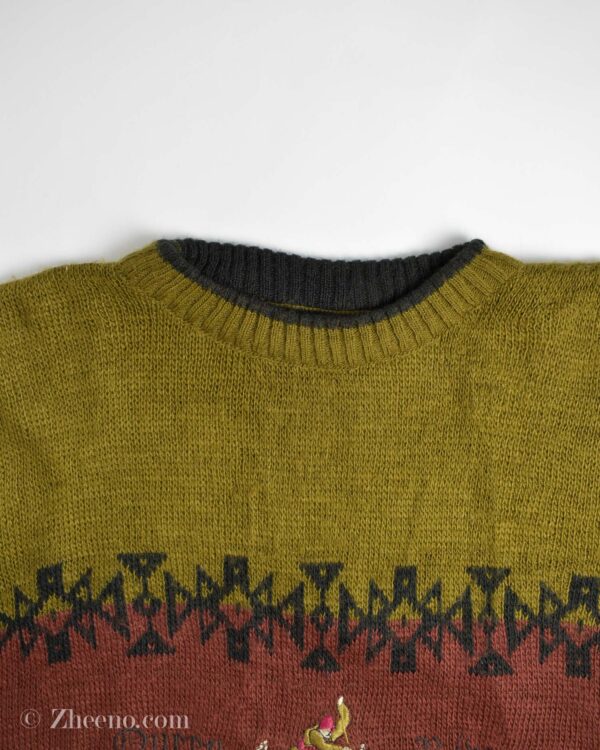 بافت وینتیج طرح دار دورنگ