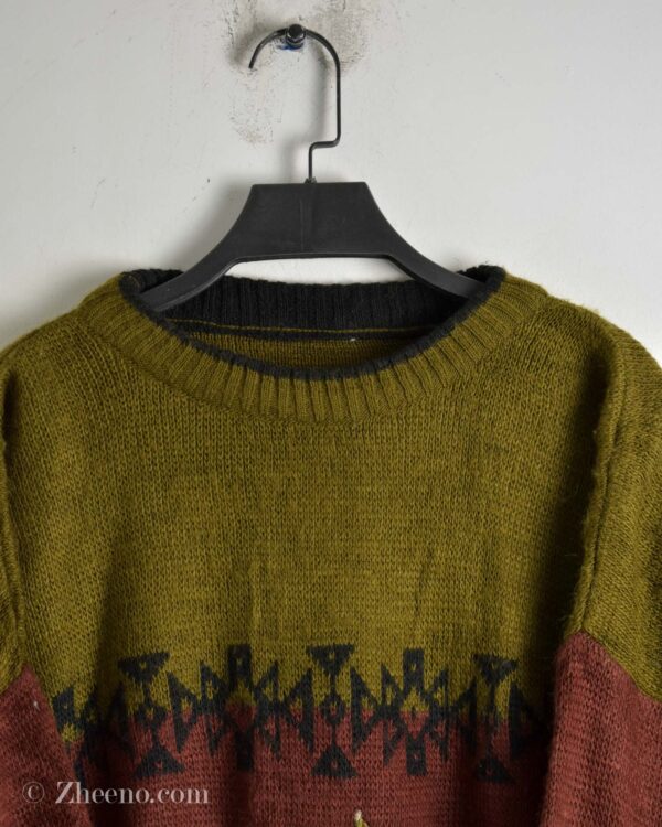 بافت وینتیج طرح دار دورنگ