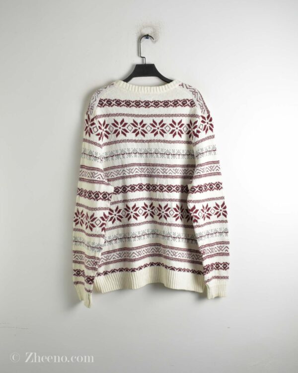 بافت وینتیج سفید قرمز Croft&Barrow