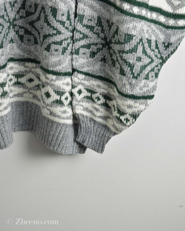 بافت وینتیج سفید سبز C&A