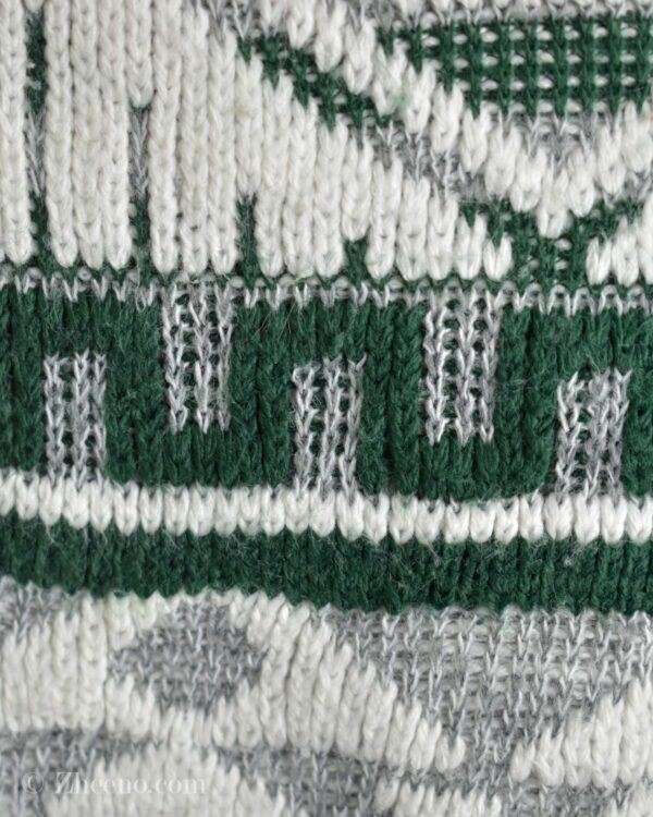 بافت وینتیج سفید سبز C&A