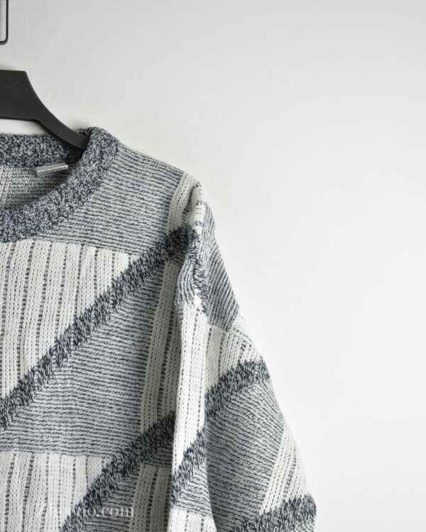 بافت وینتیج سفید سرمه ای