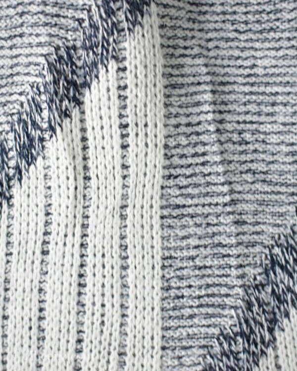 بافت وینتیج سفید سرمه ای