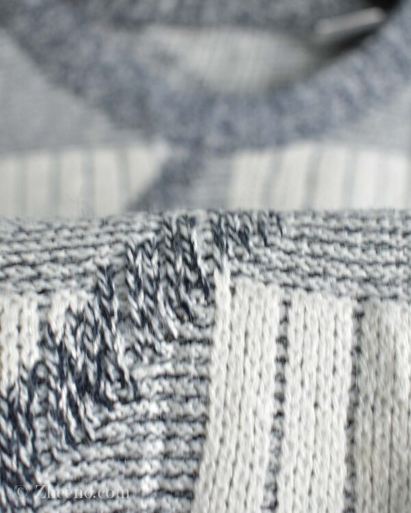 بافت وینتیج سفید سرمه ای