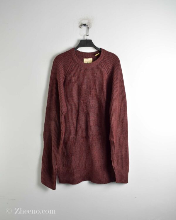 بافت وینتیج عنابی تند ساده