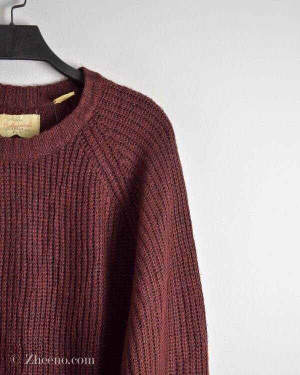 بافت وینتیج عنابی تند ساده