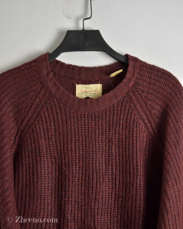 بافت وینتیج عنابی تند ساده