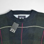 بافت وینتیج سبز سرمه ای تیره Woods&Gray