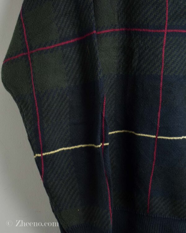 بافت وینتیج سبز سرمه ای تیره Woods&Gray