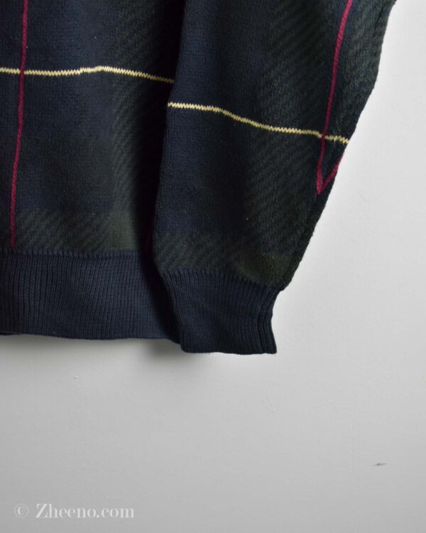 بافت وینتیج سبز سرمه ای تیره Woods&Gray