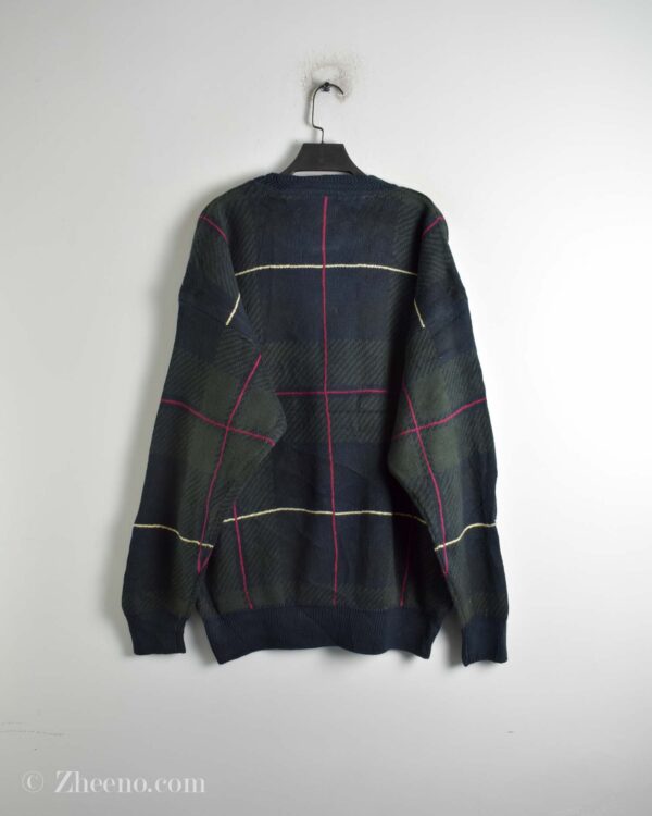 بافت وینتیج سبز سرمه ای تیره Woods&Gray