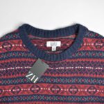 بافت وینتیج قرمز طرح دار Craft&Barrow