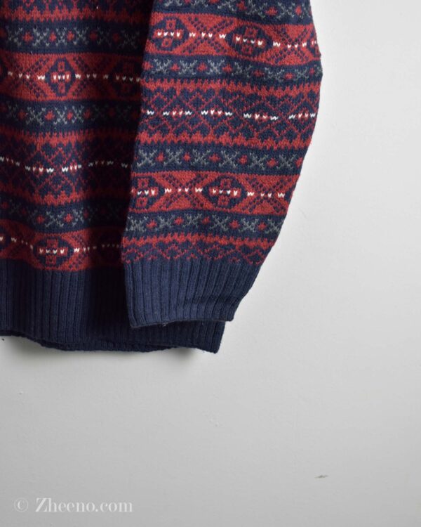 بافت وینتیج قرمز طرح دار Craft&Barrow