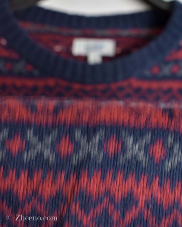 بافت وینتیج قرمز طرح دار Craft&Barrow