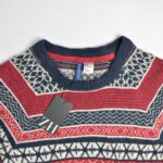 بافت وینتیج قرمز طرح دار H&M