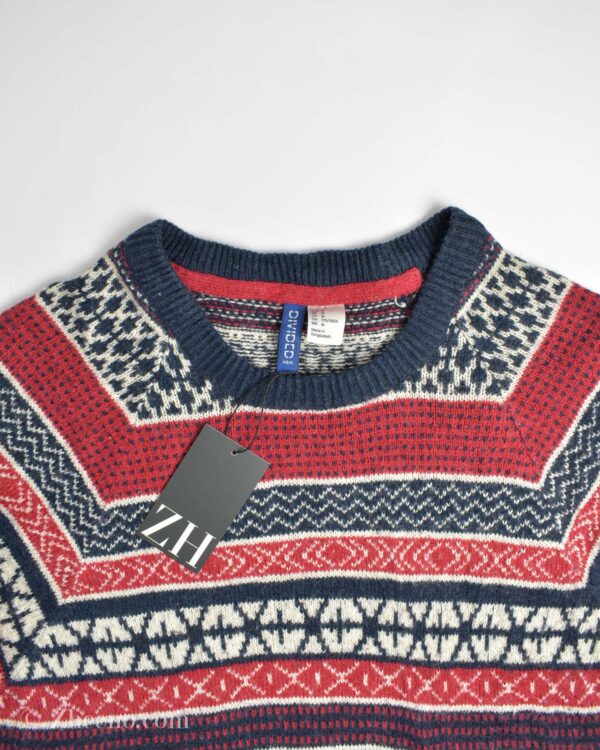 بافت وینتیج قرمز طرح دار H&M