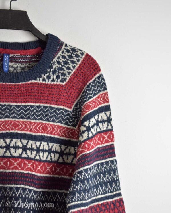 بافت وینتیج قرمز طرح دار H&M