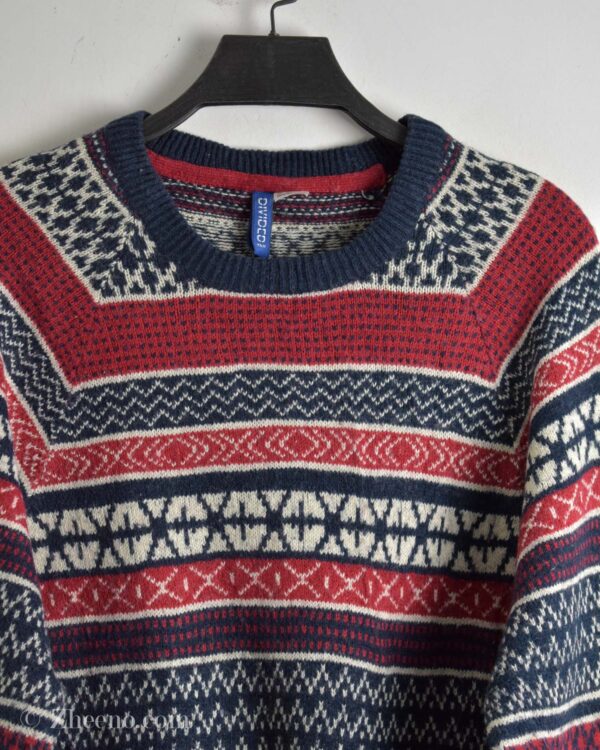 بافت وینتیج قرمز طرح دار H&M